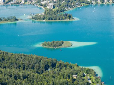 Göl worthersee görünümünü