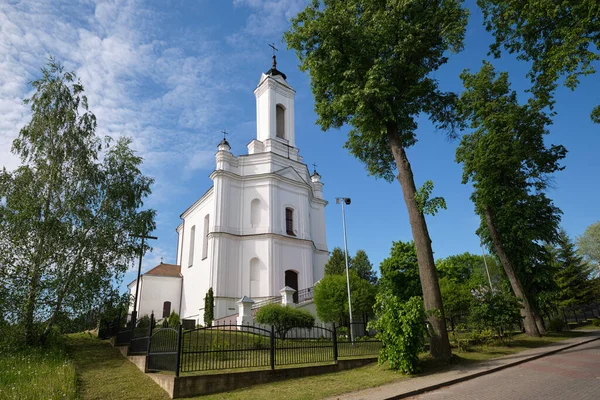 Ancient Catholic Church Blessed Virgin Mary Nativity Summer Zaslavl Minsk — Zdjęcie stockowe
