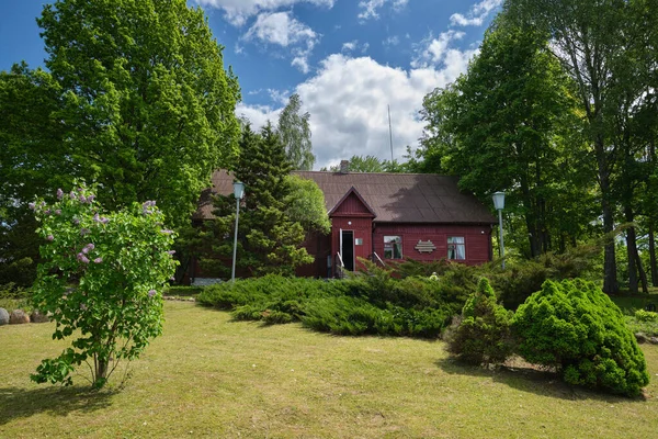 Holzhaus Wohnhaus Der Weißrussischen Dichterin Yanka Kupala Dorf Okopy Minsker — Stockfoto