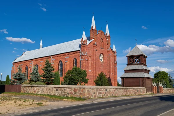 Igreja Santo André Apóstolo Aldeia Naroch Região Minsk Bielorrússia — Fotografia de Stock