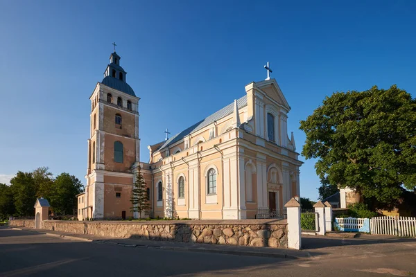 Old Catholic Nicholas Catholic Church Svir Village Myadel District Minsk — Stock Photo, Image