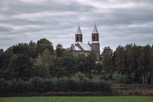 Pohled Starý Katolický Kostel Josefa Obci Rubezheviči Minsk Bělorusko — Stock fotografie