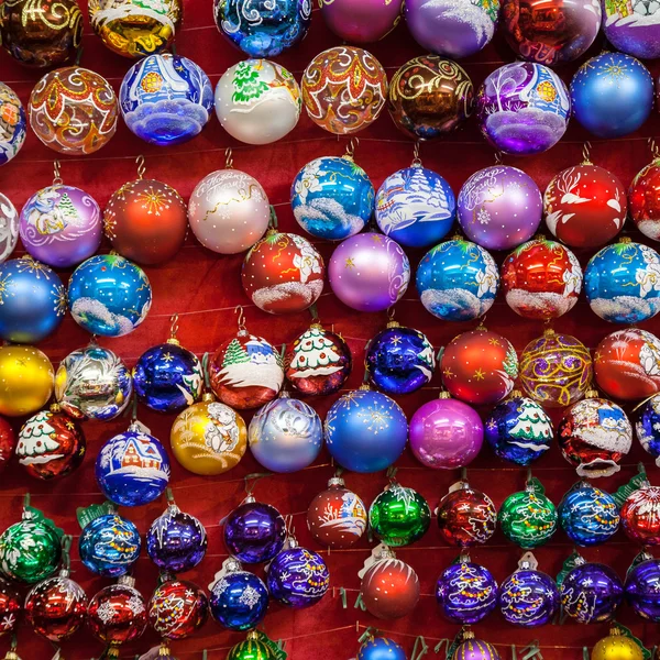 Christmas painted glass ball — Stock Photo, Image