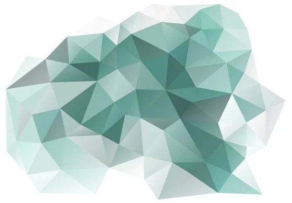 Abstract teal and grey low poly background, vector — Stock Vector