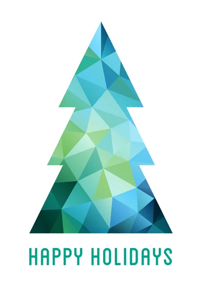 Árbol de Navidad abstracto, vector — Vector de stock