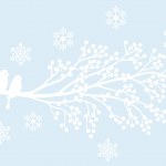 Winter tree branch — Stock Vector © beaubelle #4162791