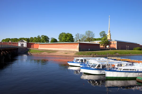 The panoramic view of the Marina Peter and Paul fortress — Stock Photo, Image