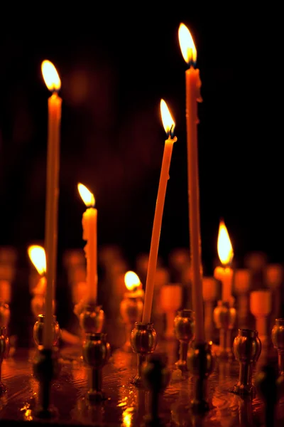 Candles in the Church — Stock Photo, Image