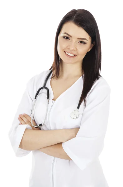 genç kadın doktor, gülümseyen