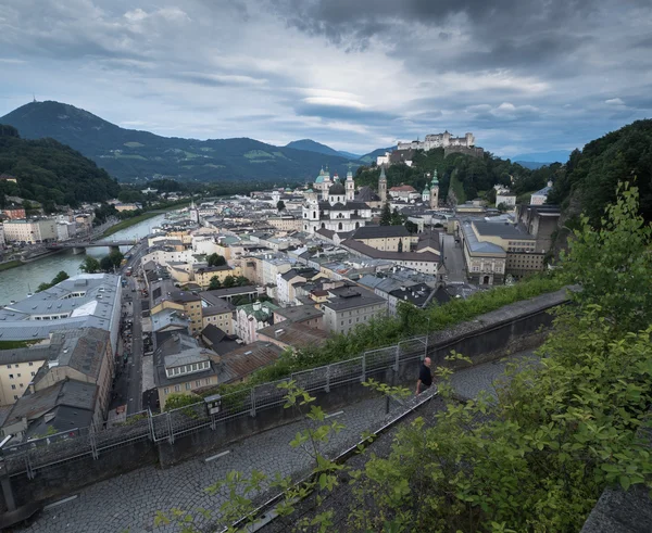 Hill forte Hohensalzburg a Salisburgo — Foto Stock