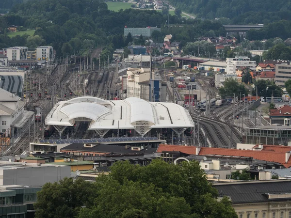 Dworzec kolejowy w Slazburg — Zdjęcie stockowe