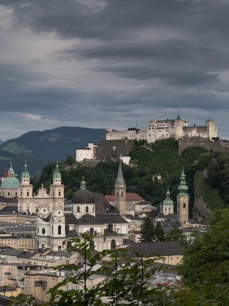 Hill fort Hohensalzburg w Salzburgu — Zdjęcie stockowe