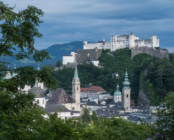 Hill forte Hohensalzburg a Salisburgo — Foto Stock