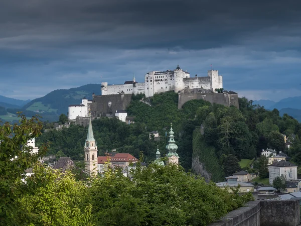 Hill forte Hohensalzburg a Salisburgo — Foto Stock