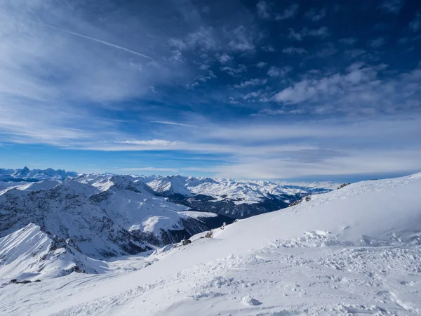 Montanhas Parsenn em torno de Davos — Fotografia de Stock