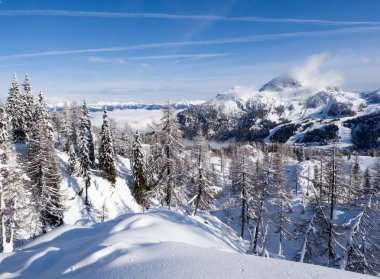 Kış manzara görünümü
