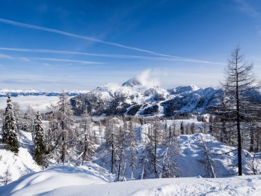 Kış manzara görünümü