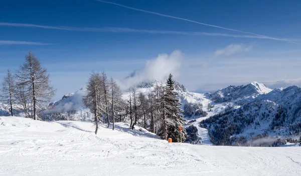 Paisagem na estação de inverno — Fotografia de Stock