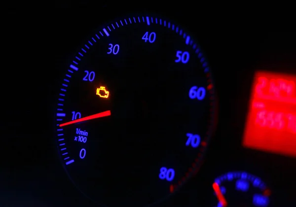 Check engine lamp — Stock Photo, Image