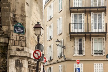 Klasik mimari Paris sokak fotoğrafı