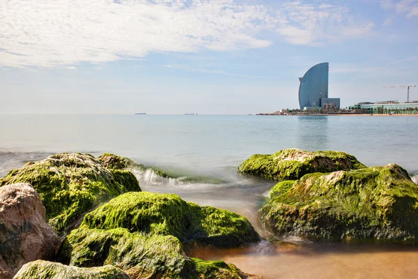 W Barcelona Hotel, en la playa de la Barceloneta —  Fotos de Stock