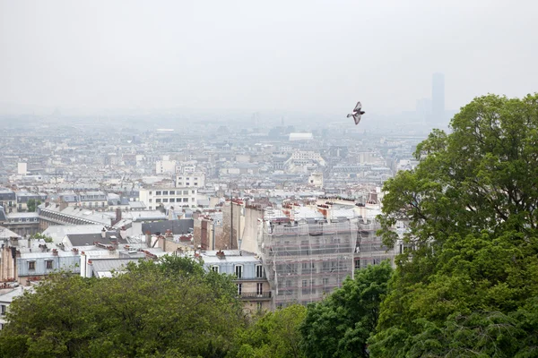 Pohled na Paříž z vrcholu Montmartre — Stock fotografie