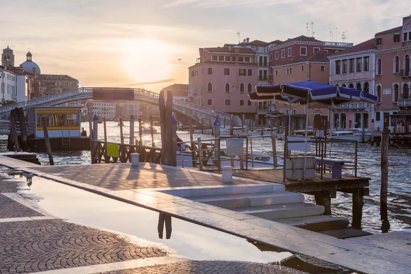 Grand Canal de Venise au coucher du soleil — Photo