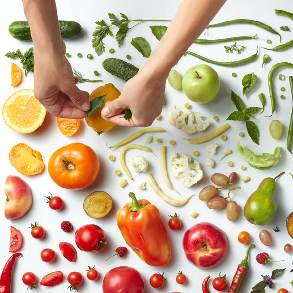 Healthy eating background — Stock Photo, Image