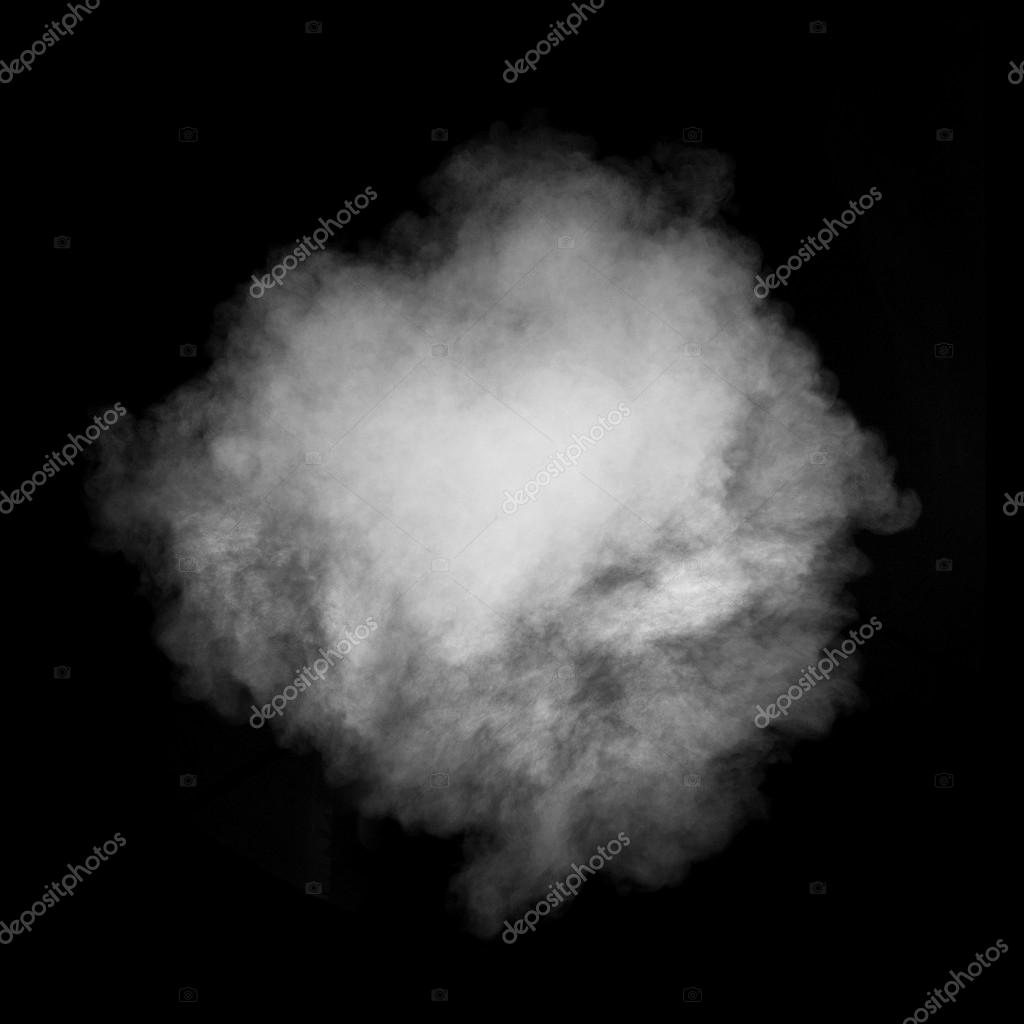 White smoke isolated on black — Stock Photo © artjazz 64636659