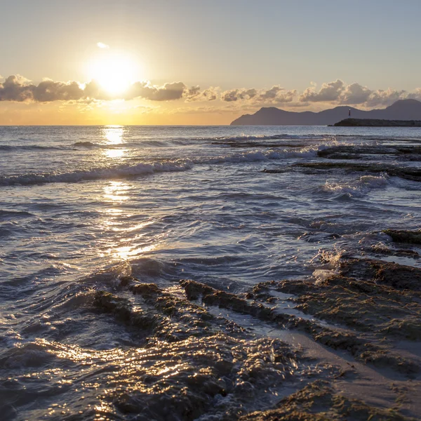 Sunrise on the sea. Mallorca — Stock Photo, Image