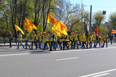 Gösteri için kutlama üzerinde 1 Mayıs, representativ ayrılmış