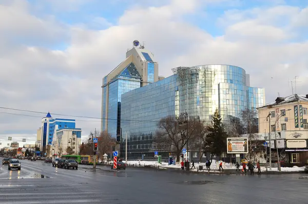 Tyumen Russia January 2018 Buildings Tyumen Scientific Research Institute Regional — Stock Photo, Image