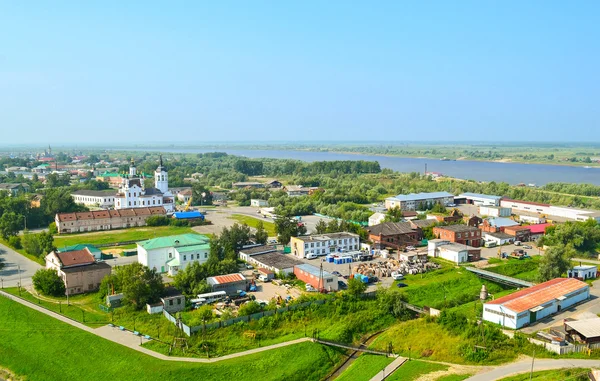 Piemonte distriktet i Tobolsk. Vy från sidan av Tobolsk Krem — Stockfoto