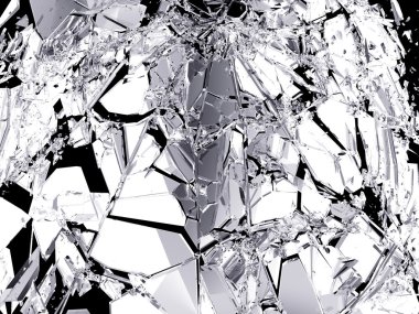 kırık cam parçaları