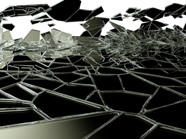 Pieces of broken glass — Stock Photo, Image