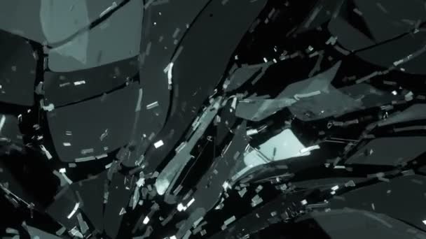 ガラス壊れ目および粉砕 — ストック動画