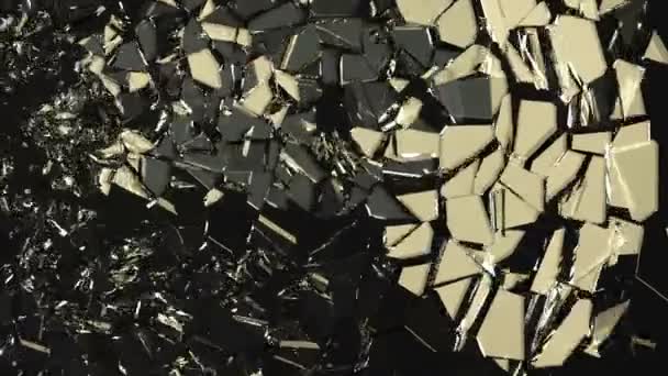 Glass break and shatter — Stock Video