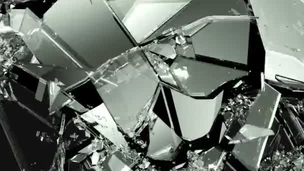 Detektory tříštění skla a shatter — Stock video