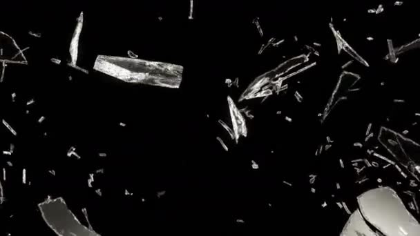 4k, bris et éclatement de verre 