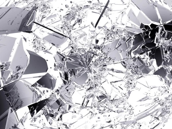 Pieces of Shattered glass — Stock Photo, Image