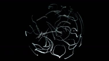 daire oluşumu akan damla soyut