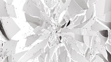 Kırık veya kırık cam parçaları