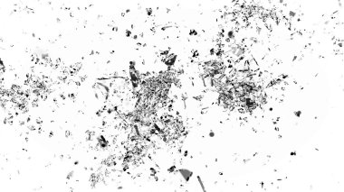 Yıkıldı ve kırık cam