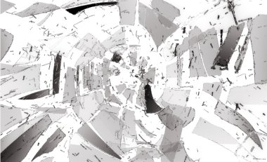 Kırık cam ile hareket bulanıklığı