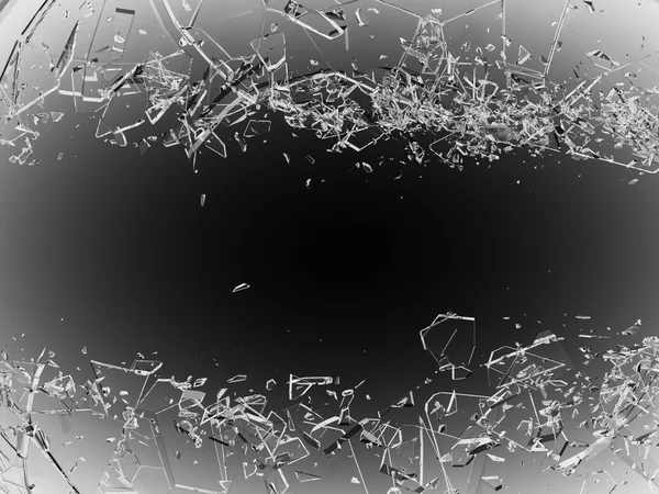 Bölünmüş cam parçaları