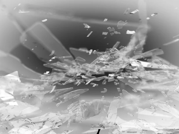 Kırık cam ile hareket bulanıklığı — Stok fotoğraf