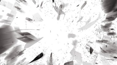 Kırık cam ile hareket bulanıklığı