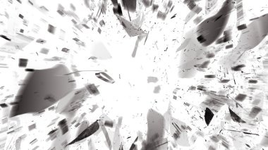 Kırık cam ile hareket bulanıklığı