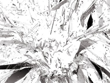 bölünmüş ve hasarlı cam