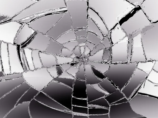 Broken or Shattered Glass — Stock Photo, Image